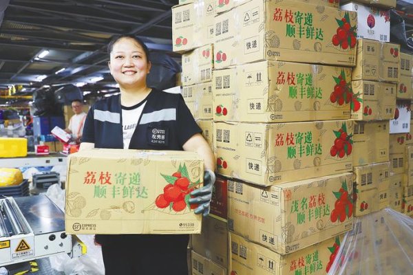 百事达配资 每天约50吨荔枝从花湖国际机场运往全国